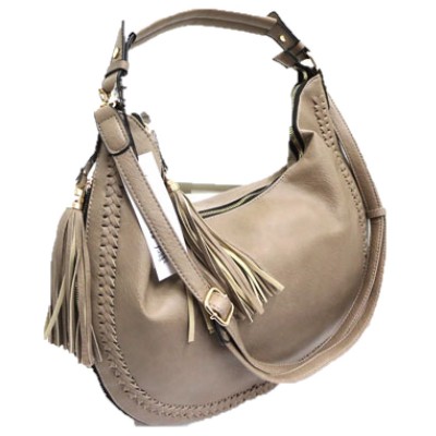 5851-KHAKI VEGAN LEATHER PURSE